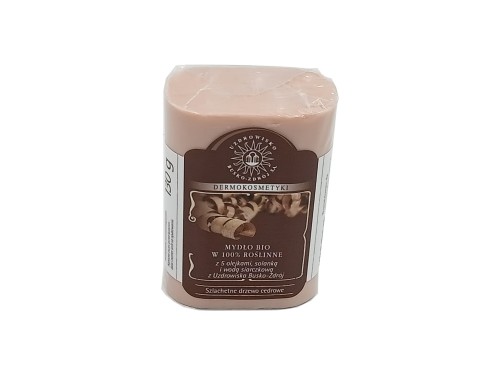 Mydło naturalne Szlachetne Drzewo Cedrowe BIO w 100% roślinne 130 g Uzdrowisko Busko-Zdrój