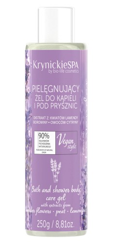 Pielęgnujący żel do kąpieli i pod prysznic Lawenda 250 g KRYNICKIE SPA (krótka data ważności)