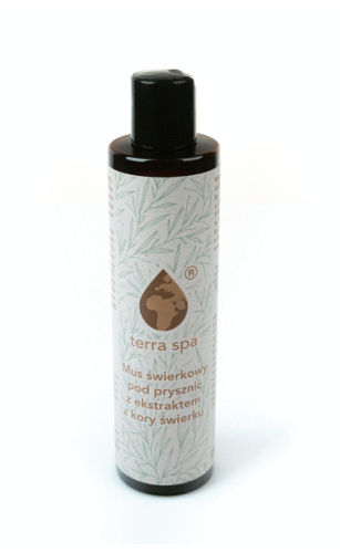 Mus świerkowy pod prysznic z ekstraktem z kory świerku 250 ml TERRA SPA