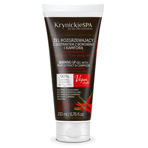 Żel rozgrzewający z ekstraktem z borowiny i kamforą 200 ml KRYNICKIE SPA