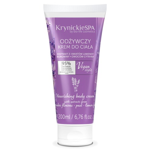 Odżywczy krem do ciała Lawenda 200 ml KRYNICKIE SPA