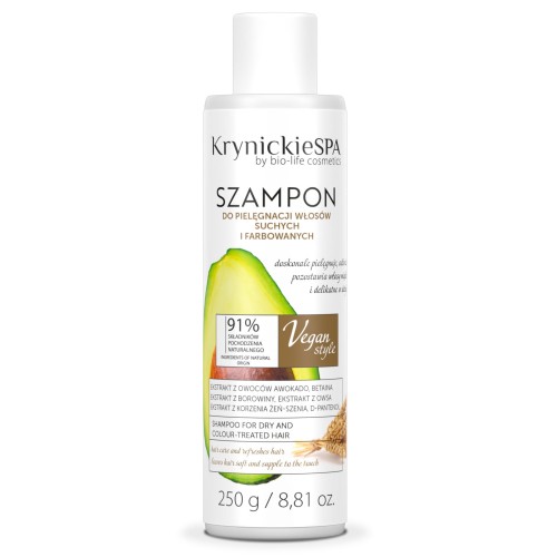 Szampon do włosów Suchych i Farbowanych 250g KRYNICKIE SPA
