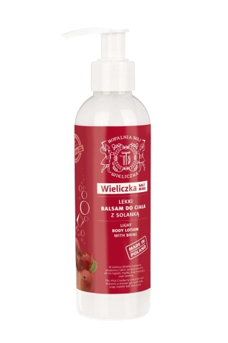 Lekki balsam do ciała z solanką Witalna Żurawina 200ml Kopalnia Soli "WIELICZKA"